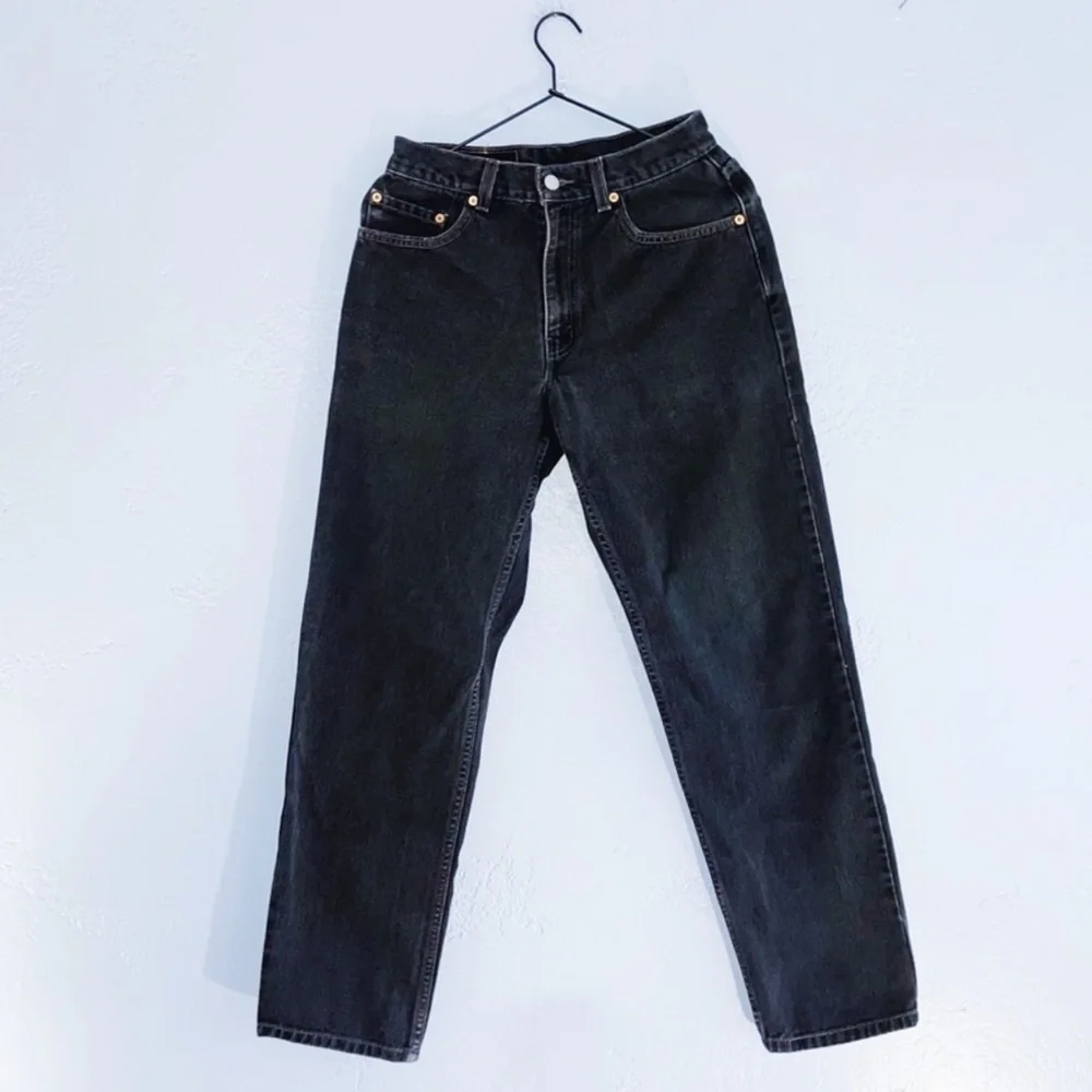Levi's 550 Faded Black Vintage Straight Leg Jean 30/27" - Picture 2 of 12